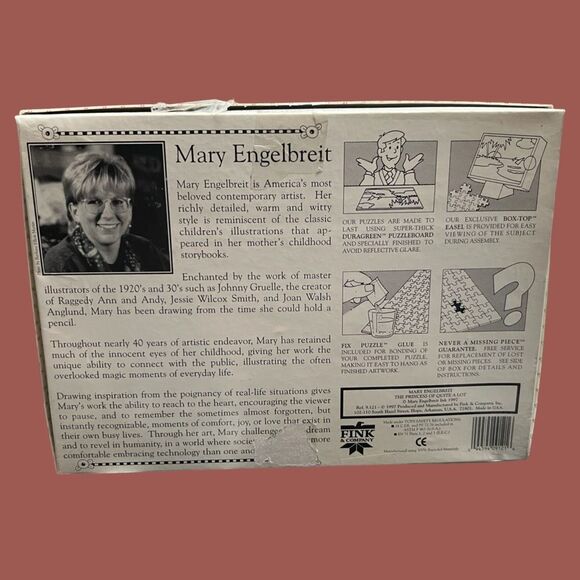 Vintage MARY ENGELBREIT Princess Of Quite A Lot 1000 Piece Puzzle Fink & CO - Picture 3 of 6